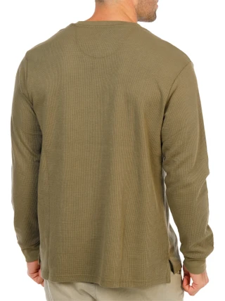 Thumbnail 2: TRUE TIMBER Men's Long Sleeve Thermal Henley Shirt 