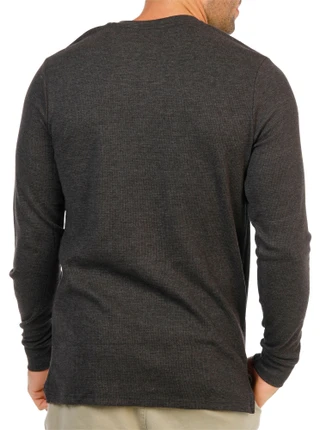 Thumbnail 2: TRUE TIMBER Men's Long Sleeve Thermal Henley Shirt 