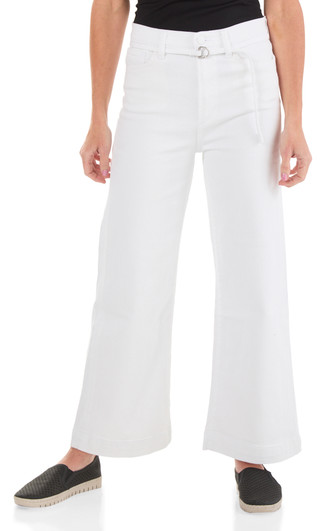 Thumbnail 1: Joe's Women's 5 Pocket Wide Leg Ankle Jeans with Belt 