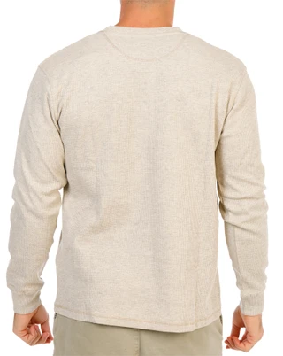 Thumbnail 2: The American Outdoorsman Men's Long Sleeve Thermal Henley Shirt 