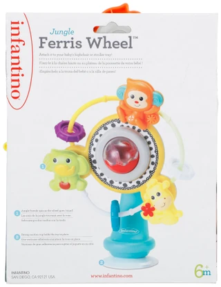 Thumbnail 2: Infantino Jungle Ferris Wheel Baby Toy 