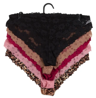 Thumbnail 2: Marilyn Monroe Women's 5 Pk Lace Trim Bikini Panties  