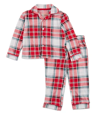 Thumbnail 1: Rugged Bear Toddler Boys 2 Pc Christmas Plaid Pajama Pants Set 