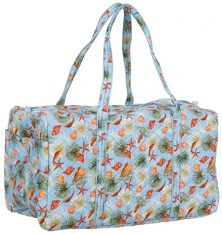 Thumbnail 2: Traveland 22 in Quilted Duffle Bag with Interior & Exterior Pockets 