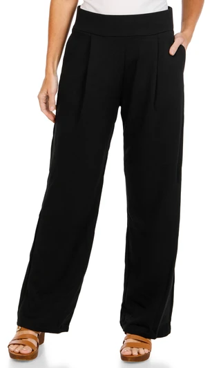 Thumbnail 1: KAY UNGER Women's Solid Pull On Pants  