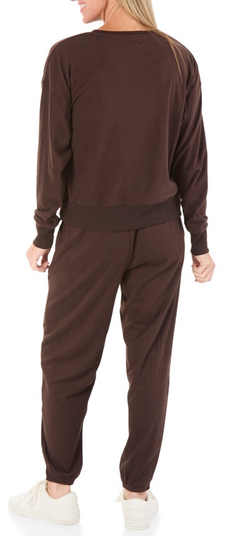 Thumbnail 2: Bally Women's Active 2 Pc Crew Neck Jogger Pants Set 
