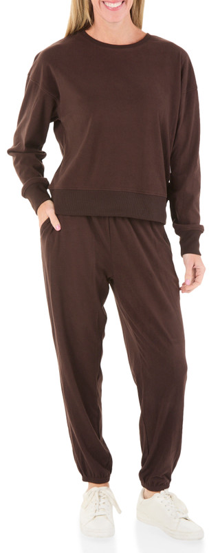 Thumbnail 1: Bally Women's Active 2 Pc Crew Neck Jogger Pants Set 