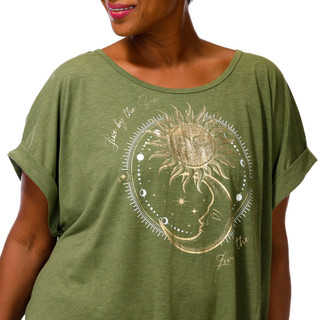 Thumbnail 2: Tru Self Women's Plus Sun Graphic Top 