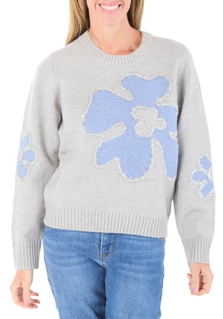 Thumbnail 1: Nanette Lepore Women's Intarsia Knit Pullover Sweater 