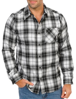 Thumbnail 1: TRUE TIMBER Men's Long Sleeve Button Down Flannel Shirt 