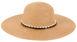 Thumbnail 1: Catherine Malandrino Women's Beaded Floppy Sun Hat 