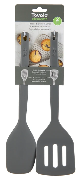 Thumbnail 1: TOVOLO 2 Pc Spatula & Slotted Turner Set 