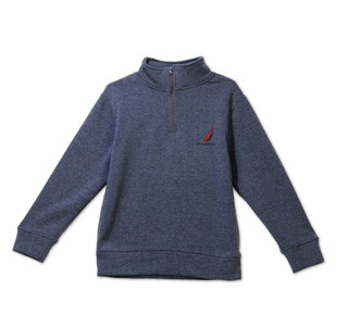 Thumbnail 1: Nautica Big Boys Half Zip Mock Neck Sweatshirt 