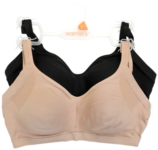 Thumbnail 1: Warner's 2 Pk Underarm Smoothing Wireless Bras 