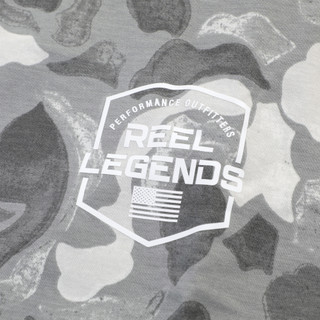 Thumbnail 5: REEL LEGENDS Men's Long Sleeve Camo Print Tee 