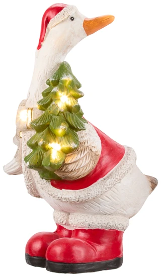 Thumbnail 1: Magical Season 18 in LED Santa Duck with Christmas Tree Accent  