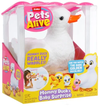 Thumbnail 1: Zuru Pet Alive  Mommy Duck  & Baby Surprise 