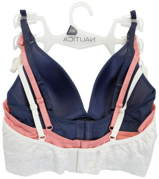 Thumbnail 2: Nautica 3 Pk Wirefree Plunge Heather Bras  