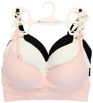 Thumbnail 1: REBECCA MINKOFF 3 Pk Seamless Dot Bra Set  