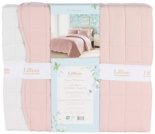 Thumbnail 2: LILLIAN AUGUST 3 Pc French Farmhouse Reversible Quilt Set  