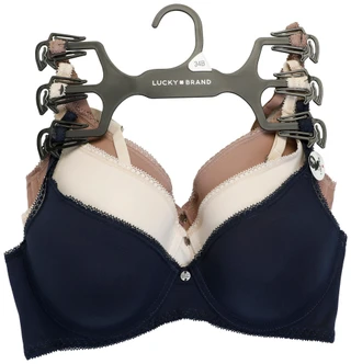 Thumbnail 1: Lucky Brand 3 Pk Lace Trim T-Shirt Bras  