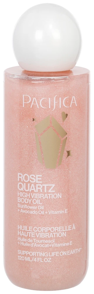 Thumbnail 1: Pacifica 4 oz Rose Quartz High Vibration Body Oil  