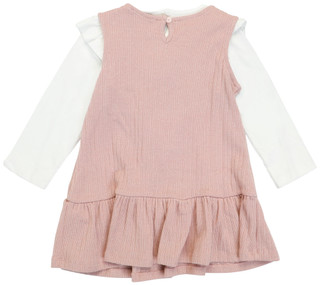 Thumbnail 2: Rare Editions Toddler Girl's 2 Pc Long Sleeve Mock Neck Top & Bow Jumper  