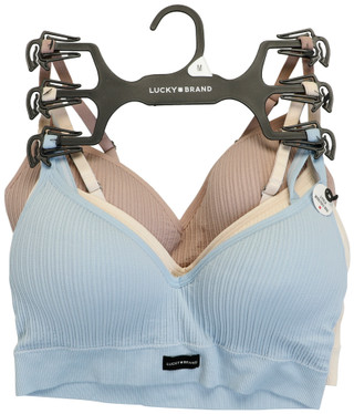 Thumbnail 1: Lucky Brand 3 Pk Ribbed Wirefree Bras 
