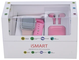 Thumbnail 1: Ismart 3 Pc Smartwatch & Wireless Earbuds Set 
