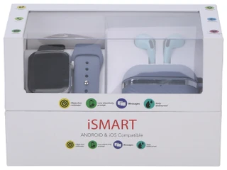 Thumbnail 1: Ismart 3 Pc Smartwatch & Wireless Earbuds Set 