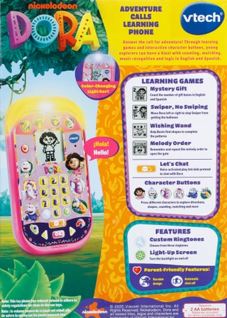 Thumbnail 2: VTech Dora Got Your Back Bilingual Learning Toy Backpack with Pen 