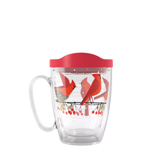 Thumbnail 1: Tervis 16 oz Christmas Cardinals Tervis Mug w/ Handle 