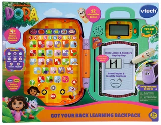 Thumbnail 1: VTech Dora Bilingual Learning Toy Backpack with Drawing Board 