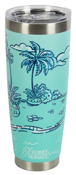 Thumbnail 1: Chubby Mermaids 30 oz Manatee Springs Hotel Tumbler  