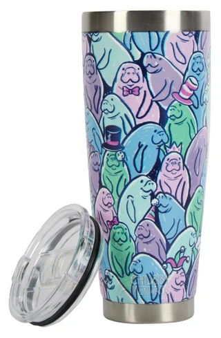 Thumbnail 3: Chubby Mermaids 30 oz manatee Parade Tumbler  