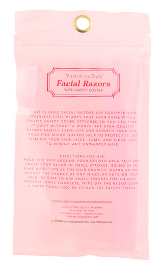 Thumbnail 2: MAISON DE BASE 12 Pk Dermaplane Facial Razors with Safety Covers 