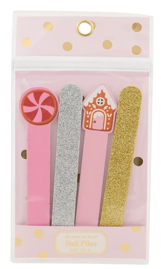 Thumbnail 1: Masion De Base  4 Pk Pastel & Glitter Nail File Set 