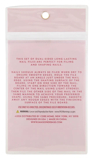 Thumbnail 2: Masion De Base  4 Pk Pastel & Glitter Nail File Set 