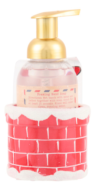 Thumbnail 2: MAISON DE BASE 11.8 oz Christmas Foaming Hand Soap in Chimney Holder 