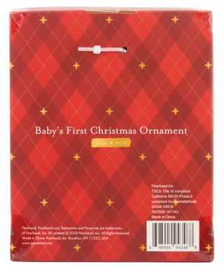 Thumbnail 2: Pearhead Baby's First Christmas Rocking Horse Wooden Ornament  