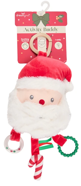 Thumbnail 1: DREAMGRO Plush Santa Activity Rattle Baby Toy  