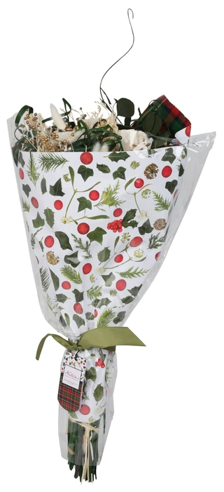Thumbnail 1: Nature's Expressions Botanicals Faux Christmas Golden Pinecone & Rose Floral Bouquet  