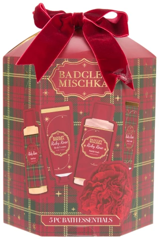 Thumbnail 1: BADGLEY MISCHKA 5 Pc Bath Essentials Christmas Gift Set  