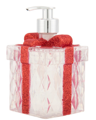 Thumbnail 1: SIMPLE PLEASURES 16.9 oz Sweet Vanilla Hand Soap in Christmas Present Holder 
