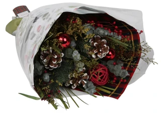 Thumbnail 2: Nature's Expressions Botanicals Faux Christmas Pinecone & Berry Floral Bouquet  