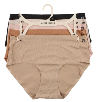 Thumbnail 1: ANNE KLEIN Women's 5 Pk Seamless Jacquard Brief Panties  