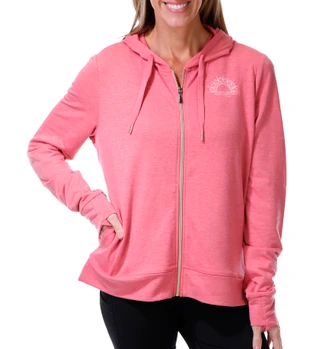 Thumbnail 2: REEL LEGENDS Women's Long Sleeve Tropical Graphic Zip Up Jacket 