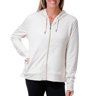 Thumbnail 1: REEL LEGENDS Women's Long Sleeve Floral Graphic Zip Up Hoodie 