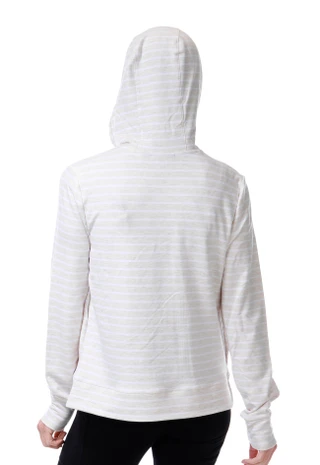 Thumbnail 2: REEL LEGENDS Women's Long Sleeve Striped Floral Zip Up Jacket 