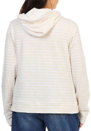 Thumbnail 4: REEL LEGENDS Women's Long Sleeve Striped Floral Zip Up Jacket 